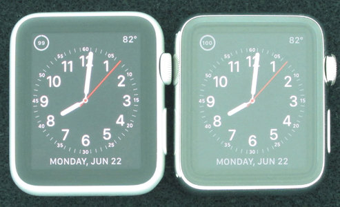 display in zaffiro di Apple Watch