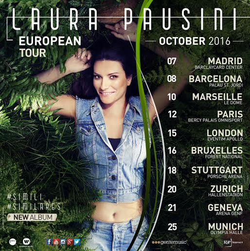 Laura Pausini concerto 4 e 11 giugno 2015 Milano Roma orari info biglietti