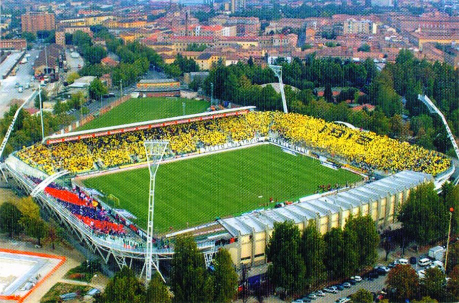 Lo stadio Braglia di Modena, casa del Carpi in Serie A.