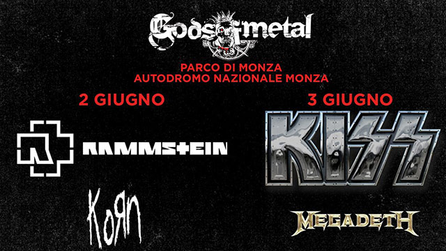 Gods of Metal 2016, Korn e Rammstein si esibiranno prima degli headliner. Info date, prezzi, pacchetti vip e biglietti.