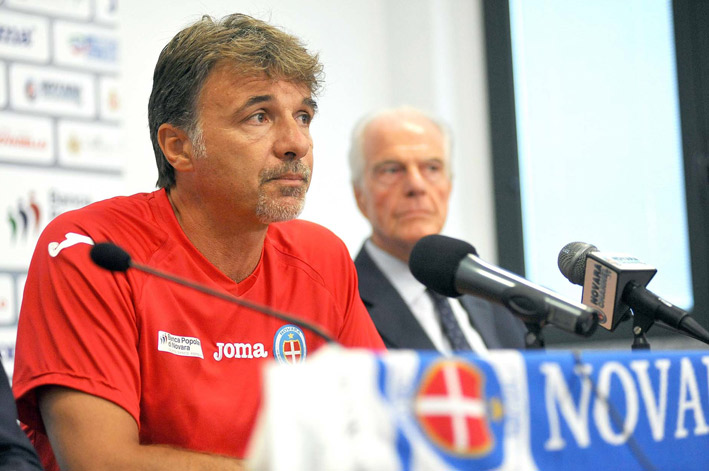 Marco Baroni, tecnico del Novara.